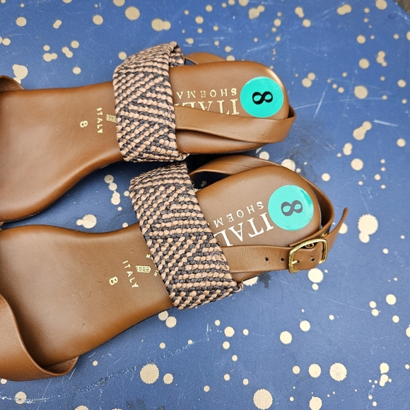 Italian Shoe  Markers Brown Women's Sandals Size 8 - Picture 9 of 16